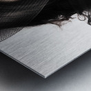 Vouge Fashion Model Wearing Vintage Style Headwear Metal print