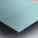 Pinup girl relaxing on a bar stool Metal print