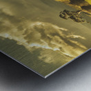 Outback country paddock Metal print