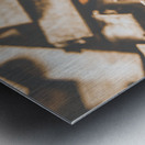 Retro news print  Metal print