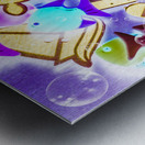 The beach below Metal print