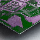 Tech borg centre Metal print