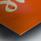 Typographic love decor  Metal print