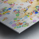 Sticker surf Metal print