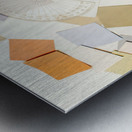 A colourful blueprint Metal print