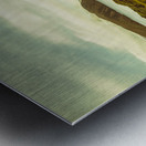 Grassy hills and distant mountains Metal print