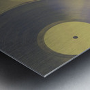 Vinyl recordings background Metal print