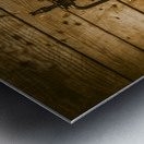 Vintage Manual Grinder And Coffee Beans Metal print