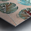 Pastel palm pop Metal print