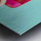 Glamour pin-up girl. Retro summer fashion Metal print