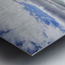 Sun rising over the ocean Metal print