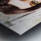 Surprised Sixties Fashion Woman Metal print