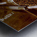 Vintage cafe scene Metal print