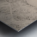 Pop art comic book pin-up Metal print