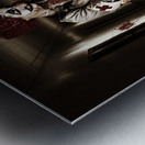 Dark hospital clown in spooky theatre nightmare Metal print