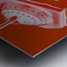 Industrial red Metal print