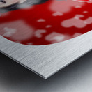 Beautiful girl in a bright love romance Metal print