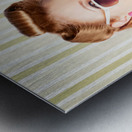 Cute Pinup Fashion Girl With Surprised Expression Metal print