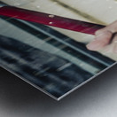 umorous window washer Metal print