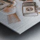 In the studio Metal print