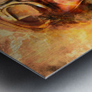 Painted pilots at war Metal print