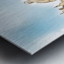 Artistic digital painting of Charles Bridge Prague Metal print