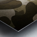 Sexy vintage army girl saluting Metal print