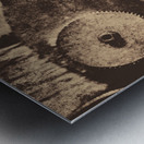 Industrial gears Metal print