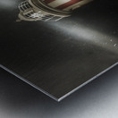 Tasmania lighthouse in rain storm. Guiding light Metal print