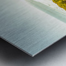 Misty ocean wilderness Metal print