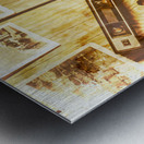 Retro film cameras Metal print