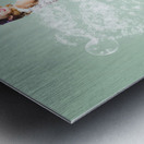 Soap suds pin up girl Metal print