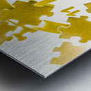 Golden gauge Metal print