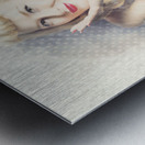 Diner window pin up  Metal print