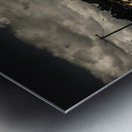 Tasmania landscape of an outback cattle station Metal print