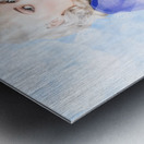 Gorgeous young woman cleaning in pinup style Metal print