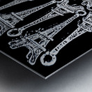 Romantic reflections Metal print