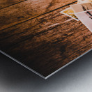 Merger of past lives and interwoven stories Metal print