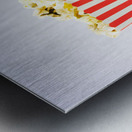 Iconic Striped Popcorn Carton Metal print