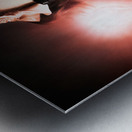 Smart Business Person Holding Light Bulb In Hand Metal print