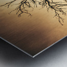 Dead tree silhouette Metal print