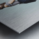 Vintage toned pinup portrait Metal print