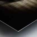 Dead Private Eye Detective Holding Smoking Gun Metal print