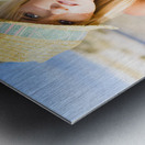 Woman On Holiday Vacation Metal print