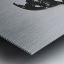 Unmasking in silence Metal print