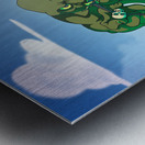 Fantasy ogre monster guarding fort Metal print