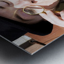 Man Dumbfounded By A Floating Fly Metal print