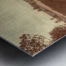 Vintage fine art landscape. Tasmania country towns Metal print