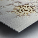 Snowflake winters Metal print