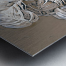 Monstera machinations  Metal print